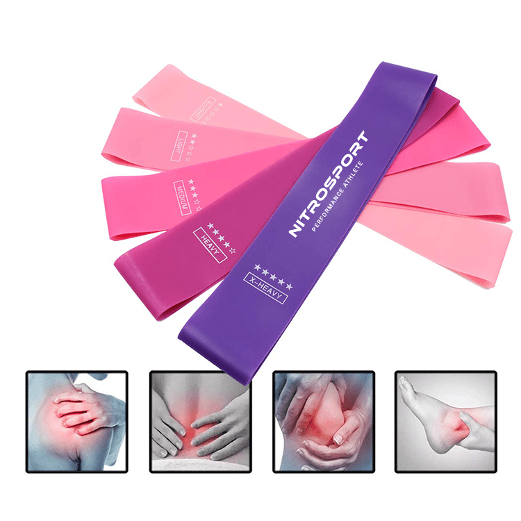 Fitnessband 5er Set - (Peach edition) – Bild 3