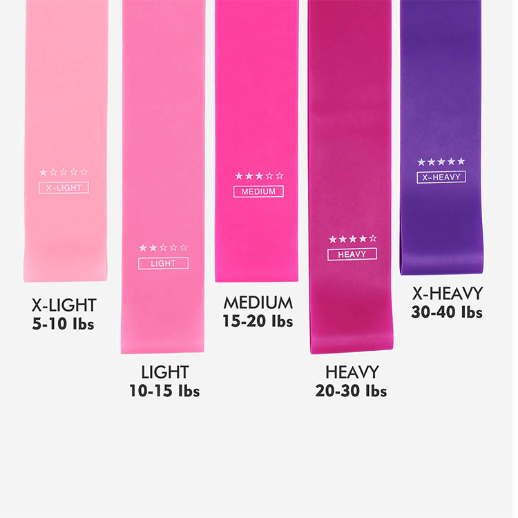 Fitnessband 5er Set - (Peach edition) – Bild 5