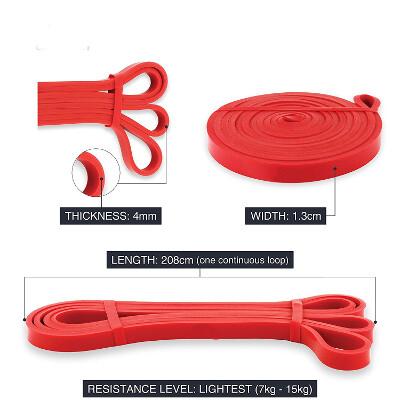 Fitnessband –Klimmzug Support Band Rot – Bild 7