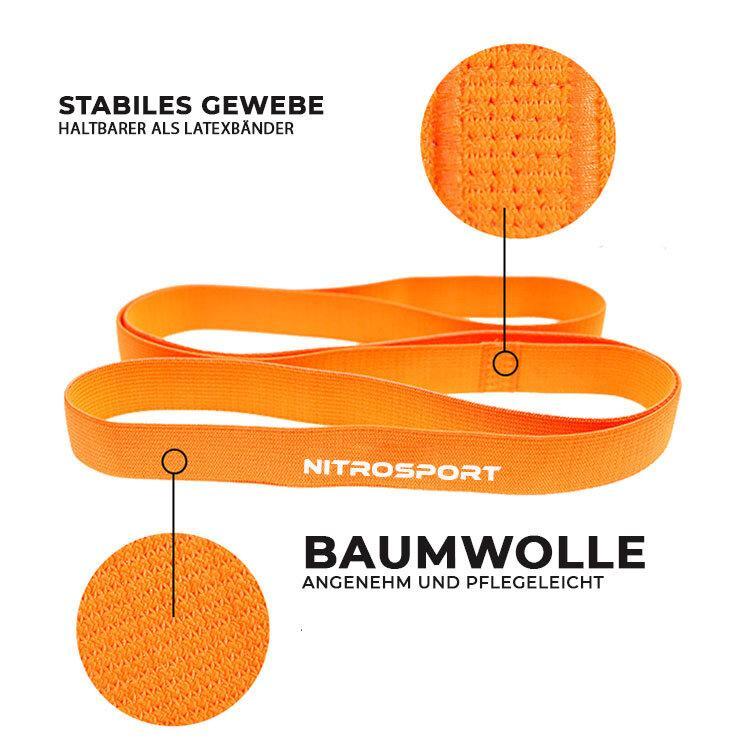 Stoff Fitnessbänder - 3er Set – Bild 3