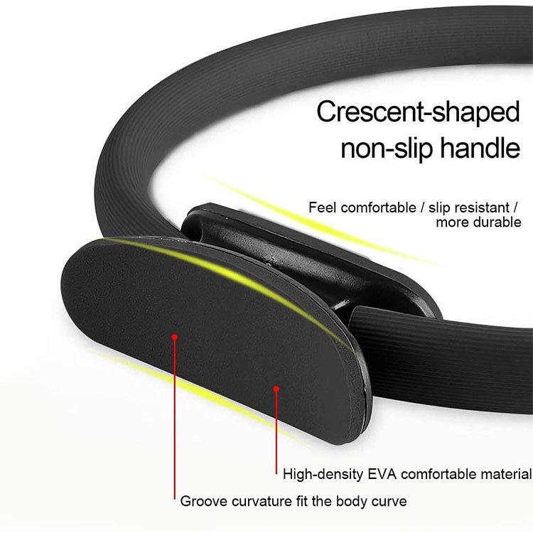 Pilates Circle Widerstandsring (38x3cm) - Schwarz – Bild 2