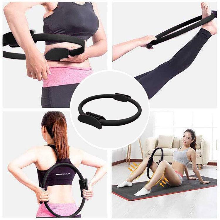 Pilates Circle Widerstandsring (38x3cm) - Schwarz – Bild 4