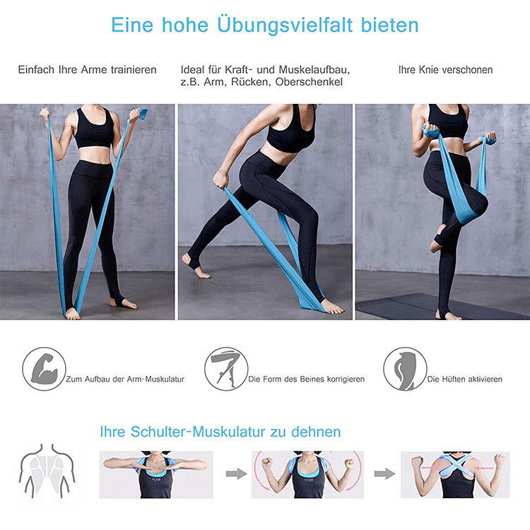 NitroSport FitnessBand 2m (Blau) – Bild 5