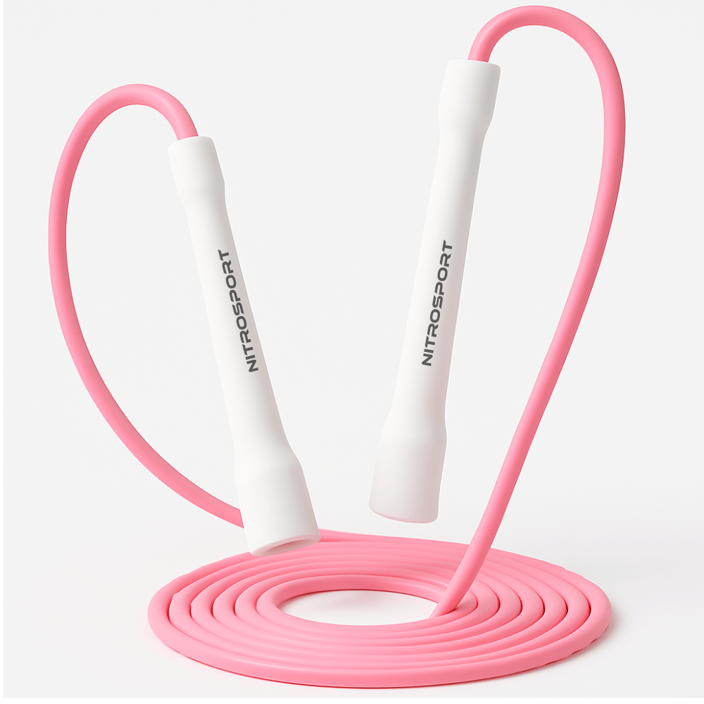 Springseil weiß Rose / Pink